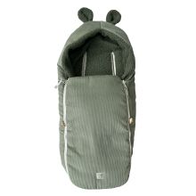 Hima fleece footmuff for infant car seats & carrycots - Mineral Green