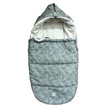 Jersey Hood fleece footmuff for infant car seats & carrycots - Forrest Green