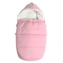 Fleece-Fußsack Jersey Hood für Babyschalen und Babywannen - Birdal Rose