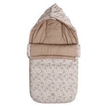 Sophia jersey footmuff for baby carriage and buggy - Forrest Cream