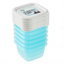 Aufbewahrungsbehälter 6er Pack Mia beschriftbar 90 ml - Polar - Ice Blue