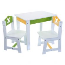 Set di sedute per bambini a 3 pezzi - Bianco