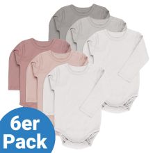 Body long sleeve 6-pack - berry gray