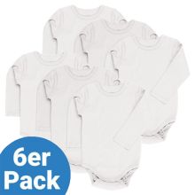 Body long sleeve 6-pack - White