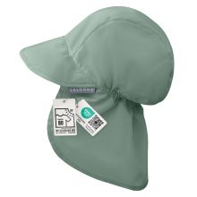 Peaked cap with neck protection UPF 80 - sage green