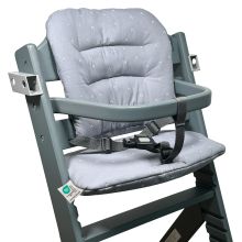 Seat cushion / highchair pad for bebeconfort Timba - Curves - Gray