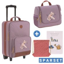 2-tlg.Reise-Set - inkl. Trolley + Washbag - Adventure Dragonfly