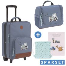 2-tlg.Reise-Set - inkl. Trolley + Washbag - Adventure Tractor