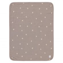 Babydecke Muselin Blanket GOTS 75 x 100 cm - Spots Taupe