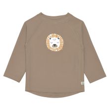 Bade-Shirt LSF Long Sleeve Rashguard - Lion Choco