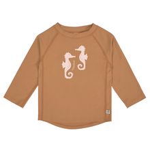 Bade-Shirt LSF Long Sleeve Rashguard - Seahorse - Caramel