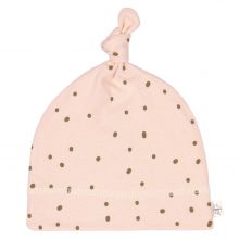 Beanie-Mütze aus Bio-Baumwolle - Dots Powder Pink