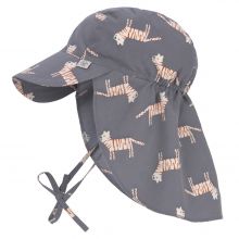 Schirmmütze mit Nackenschutz LSF Sun Protection Flap Hat - Tiger Grey
