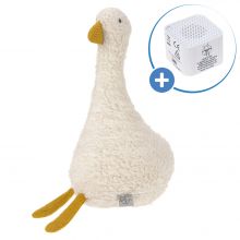 Spieluhr aus Bio-Baumwolle mit Bluetooth-Lautsprecher - Tiny Farmer Goose