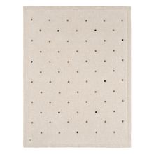 Strick-Kuscheldecke aus Bio-Baumwolle 80 x 110 cm - Dots - Nature