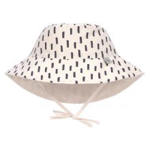 Wende-Hut LSF Sun Protection Bucket Hat - Strokes Offwhite Grey