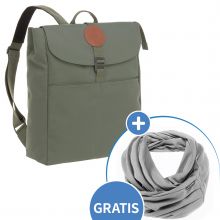 Wickelrucksack Green Label Backpack Adventure + GRATIS Still-Schal - Olive