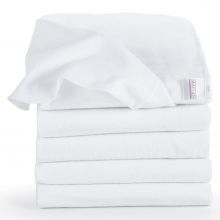 Molton cloth pack of 5 80 x 80 - white