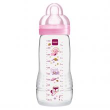 PP-Flasche Easy Active Baby Bottle 330 ml - Silikon Gr. 2 - Weltall - Rosa