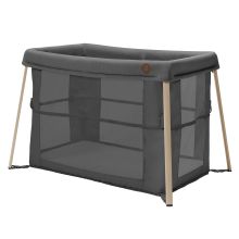 2-in-1 travel cot Iris for newborns & toddlers incl. mattress & travel bag only 5.96 kg light - Beyound - Graphite Eco