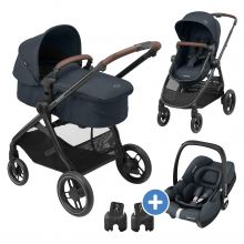 3-in-1 Zelia³ baby carriage set incl. CabrioFix i-Size infant car seat & adapter, 22 kg - Essential Graphite