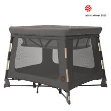 3-in-1 travel cot Swift travel cot, co-sleeper, playpen with mattress & carrycot only 6.70 kg light - Beyound - Graphite Eco
