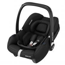 Babyschale CabrioFix i-Size ab Geburt - 15 Monate (40-83 cm) & Sitzverkleinerer, Sonnenverdeck - Essential Black