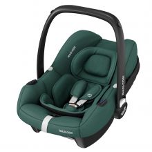 Seggiolino auto CabrioFix i-Size dalla nascita a 15 mesi (40-83 cm) e riduttore di seduta, capottina parasole - Essential Green