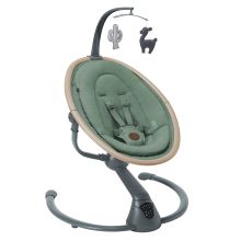 Babyschaukel Cassia Swing nur 4 kg leicht mit 5 Schaukel-Geschwindigkeiten, mehrere Sitz- und Liegepositionen 12 Melodien & 2 Spielzeuge - Beyond Green Eco