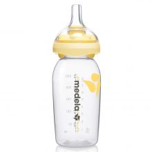 PP-Flasche 250 ml mit Muttermilchsauger Calma