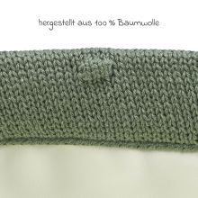 Aufbewahrungskorb / Wickeltischkörbchen 21 x 16 cm - Mini Knots - Forest Green