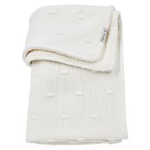 Teddy cuddly blanket 75 x 100 cm - Knots - Offwhite