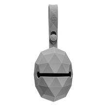 Silikon-Schnullerbox / Schnullerhalter - Diamant - Grau