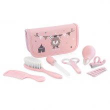 12-piece care set Baby Kit in case - Pink