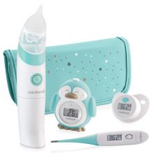 Baby Gesundheits-Set Basic 5-tlg. - mit elektr. Nasensauger + 2 Fieberthermometer + Badethermometer
