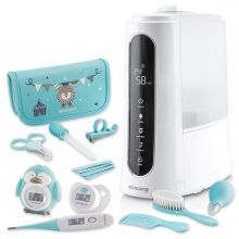 Baby Gesundheits-Set Maxi 16-tlg. - mit Luftbefeuchter + 2 Fieberthermometer + Badethermometer + Pflege-Set
