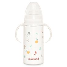 Stainless steel feeding bottle Thermobaby 240 ml with silicone teat - Valencia