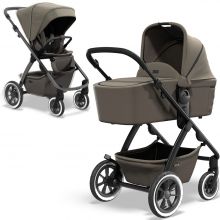2in1 Kombi-Kinderwagen Relaxx Special Edition Sportsitz, Babywanne & Matratze, Lufträder bis 22 kg - Mud Recycled