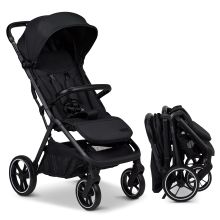 Buggy & Sportwagen Zac bis 22 kg mit Liegeposition, Einhand-Faltmechanismus inkl. Regenschutz & Transporttasche - Onyx Melange