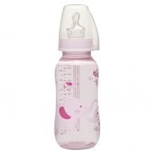 PP-Flasche Trendy 250 ml - Silikon Gr. 1 M - Pink