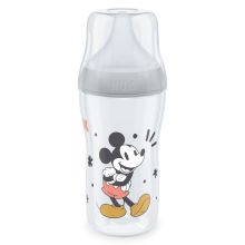 PP-Flasche Perfect Match 260 ml + Silikon-Sauger Gr. M - Disney Mickey Mouse - Grau