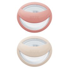 Pacifier 2-pack MommyFeel - Silicone 0-9 M - Blush / Sanstone