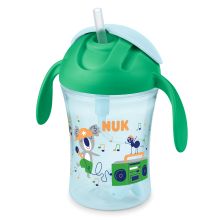 Drinking cup Motion Cup 230 ml - with soft straw - green