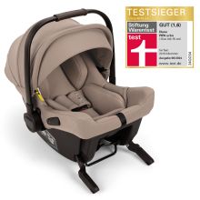 Infant car seat PIPA urban R 129 from birth to 13 kg (40 cm - 75 cm) with Isofix incl. seat reducer & sun canopy only 3.3 kg - Cedar