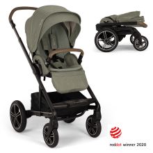 Buggy & Sportwagen MIXX next bis 22 kg mit magnetischem Gurtverschluss, umsetzbarem Allwettersitz, höhenverstellbarem Schieber, integrierter Sichtschutz inkl. Adapter, Kniedecke & Regenschutz - Pine