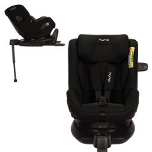 Reboarder child seat PRUU i-Size 360° rotatable from birth to 4 years (40 cm - 105 cm) incl. base station & seat reducer - Caviar