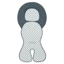 Babyschalen-Auflage mit iceberg-4D-Gewebe - kühlend für ein angenehmes Sitzgefühl - Grey