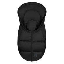 Dauni down footmuff for infant car seat & carrycot - Black