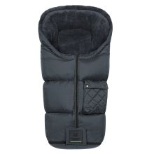 Gino-cs fleece footmuff for buggy, baby carriage and baby carriage - anthracite