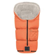 Gino-cs fleece footmuff for buggy, baby carriage and baby carriage - Red Orange